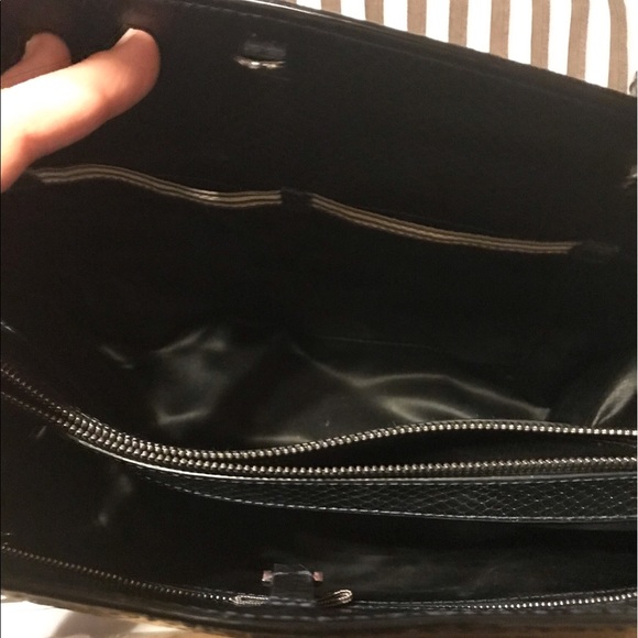 SOLD🖤Henri Bendel Cyan Metallic Bijoux Satchel - Picture 5 of 8